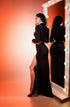 Gown with sleeves Formal black dresses for women